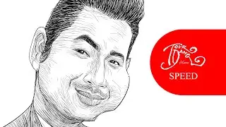 วาด มิตร ชัยบัญชา |  Mitr Chaibancha (caricature/speed)