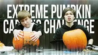 EXTREME PUMPKIN CARVING CHALLENGE!