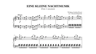 Mozart - Eine Kleine Nachtmusik from 1. movement - Piano