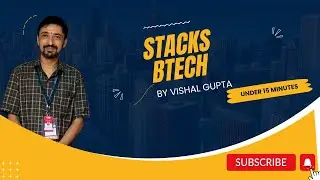STACK | DSA | Vishal Gupta