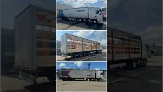 Замена шторы на полуприцепе для Dongfeng.