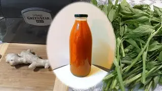 Сныть 🌿 с корнем 🌱 имбиря - готовим ферментированный 🍹 сок.