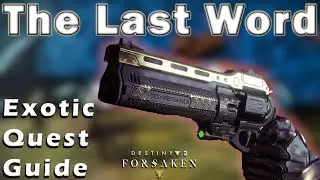 Destiny 2 The Last Word Exotic Quest Guide  #destiny2 #destiny2 #stayhome #gamer #forsaken #extoic