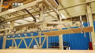 Panel Palletizer with horizontal ring wrapping machine#horizontal wrapping#palletizer #Dyehome