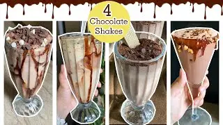 4 Chocolate Shake Recipes | Ice cream shake, Brownie Shake, Coffee Shake & Dark chocolate Super YUMY