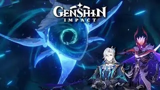 Neuvillete and Childe Foul Legacy vs All-Devouring Narwhal | Genshin Impact [In-game Cutscene]