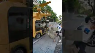 Drone for Bus lift testing video