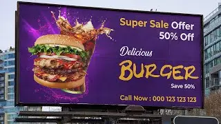 How To Design Billboard Ads Like a Pro in Adobe Photoshop | Advertisement Design