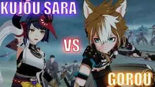 In the Name of the Resistance Kujou Sara Vs Gorou Full Fight All Armys [Gesnhin Impact]