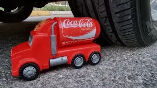Crushing Crunchy & Soft Things by Car! - EXPERIMENT: CAR vs COCA COLA TOY TRUCK