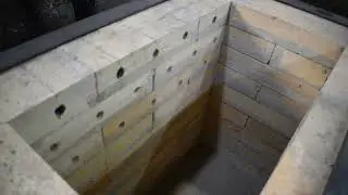 firebox made of fireclay bricks