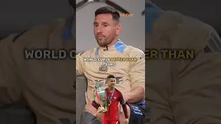Messi says world cup is harder than Euro 😯