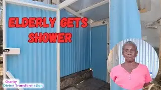 Elderly Lady Showers Outside (Shower Completed)| Divine Transformation