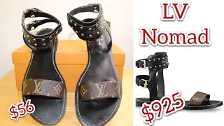 Boujee On a Budget // Cheap Louis Vuitton Nomad Sandals // PennyQueen