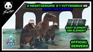 Megatheriums VS Beta The Center - Broodmother & Megapithecus | ARK: Survival Ascended