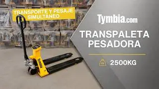 Ahorra tiempo con la transpaleta pesadora 2500kg | TYMBIA
