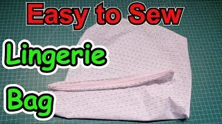 Beginner Sewing Learn 4 techniques to sew a lingerie/wash bag. French seams, zippers, top stitch....