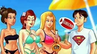 SUMMERTIME SAGA Roxxy and Dexter V 0.18.6 Beach Party | Missy and Becca | Complete Walkthrough