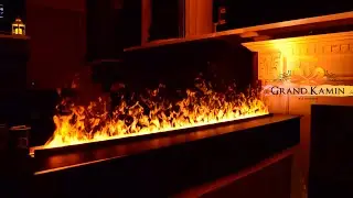 3D Line s 150 от Гранд Камин / ПАРОВОЙ очаг как Биокамин / Самый длинный электрокамин в Квартиру /
