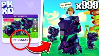 COMO CONSEGUIR O NOVO PET DINO MECA GRÁTIS NO PK XD