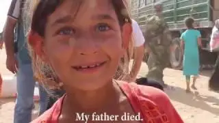 Suriyeli küçük bir kızın baban nerede ve yemeğiniz var mı sorusuna cevabı