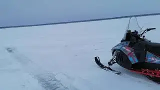 Снегоход SHARMAX 550 по наледи