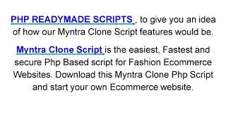 Myntra Clone Script