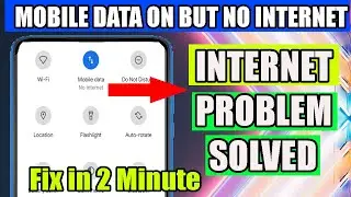 Mobile Data on But Internet NOT WORKING | How to Fix Mobile Data Not working on Android Mobile Phone