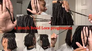 Micro Braidloc Update: Braid pattern progression