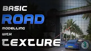 3ds Max Road Modelling With Textures For Beginners Tutorials | Road Strips | Sidewalk