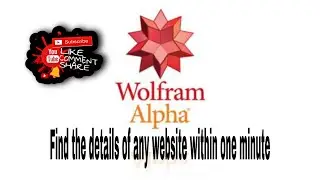 Find the details of any website within a minute| wolfram alpha subdomains| TECH ZONE