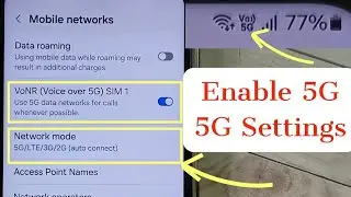 How to Enable 5G on Samsung Galaxy S10 5G | 5G Settings | Activate 5G | Turn ON 5G