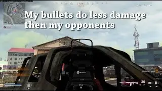 My bullets do less damage then my opponents in Warzone