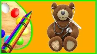 How to Draw and Color a Bear Doctor for Kids | Fun Coloring Pages for Boys and Girls |Art Fun