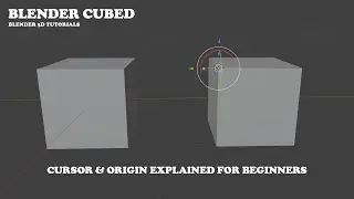 Blender Cursor & Origin Explained for Beginners | Master the Basics!