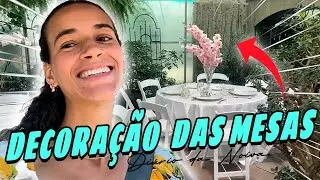 ESCOLHENDO A DECORAÇÃO PRA MESA DO SALÃO DE FESTAS - DIÁRIO DA NOIVA Ep.05