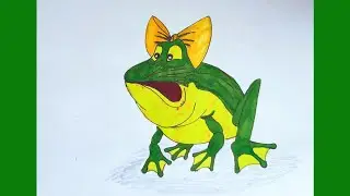 Как нарисовать Жабу Клаву из Лунтика