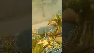 Яша чистит домик свой.