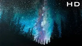 Cómo Dibujar a la Vía Láctea con Tizas Pastel Paso a Paso - Cómo Dibujar una Galaxia Fácil