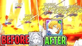 GREEN SARIEL CRIT DMG BUFF MAKES MAEL DO 10X MORE DAMAGE! 7DSGC PVP