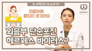 외음부 물집, 헤르페스 바이러스 2형 원인과 증상 치료법은?😯