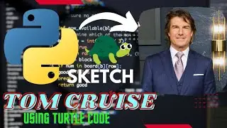 Tom Cruise Sketch Using Python Sketchpy | Python Programming Hub