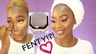 IS THIS EVEN A VALENTINE INSPIRED LOOK?? | FENTY BEAUTY SETTING POWDER TRY OUT!!