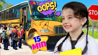 Mimi e Julinha ensina as regras do ônibus escolar com amigos e Sobre Bullying na escola