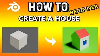 HOW TO CREATE A HOUSE | Beginner | Blender