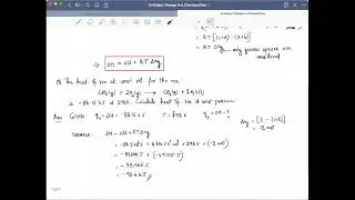 Enthalpy for Chemical Reaction