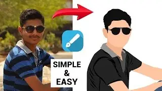 How to make VECTOR AVATAR on Mobile Phone Tutorial using Infinite Design