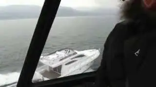 Video delle barche dall'elicottero