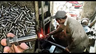 Complete Manufacturing of Hex Nut Bolt/ Huge Production of Hex Nut Bolt