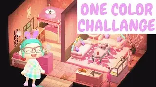 Pink One Color Challange in Animal Crossing